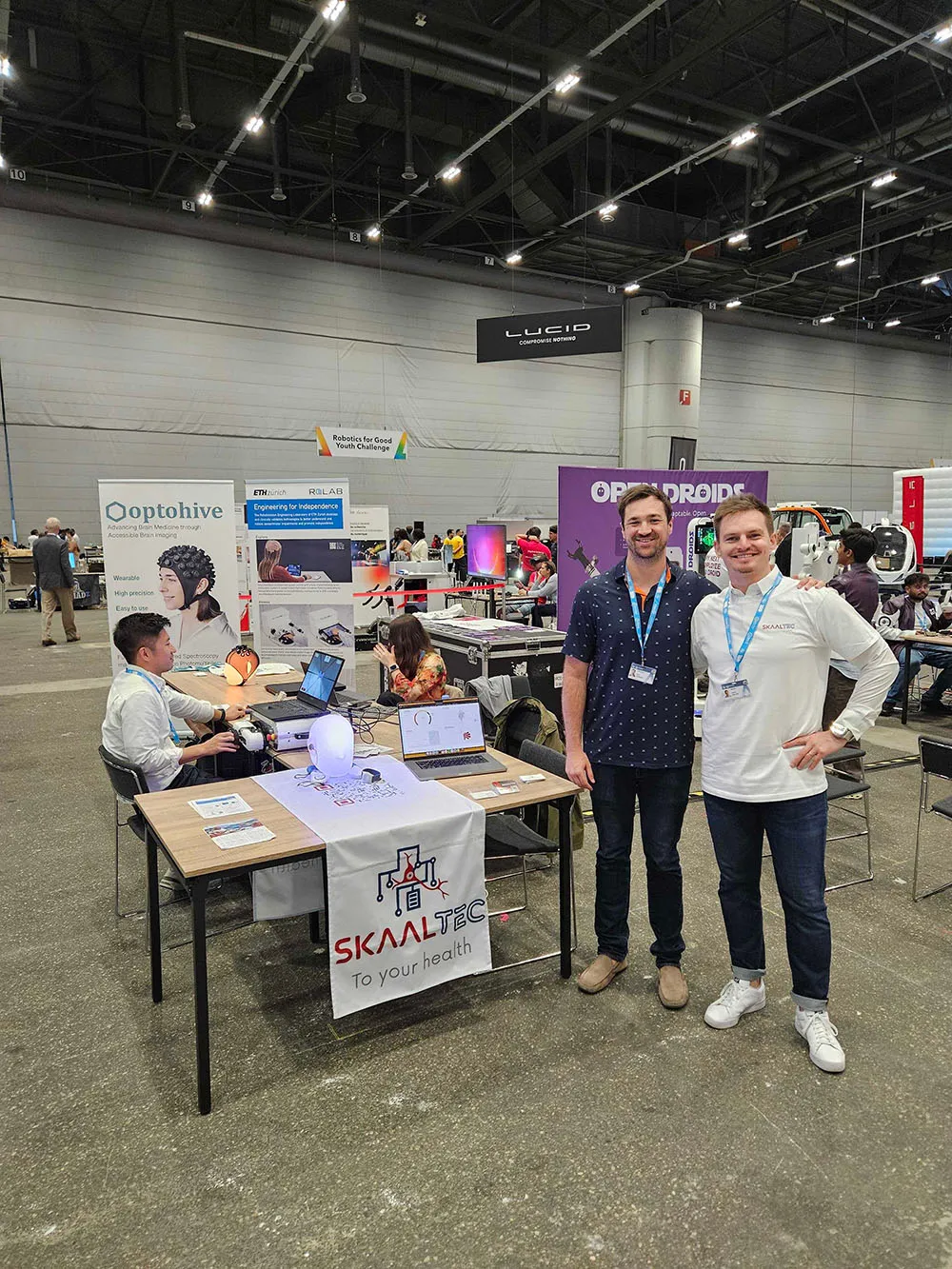 Skaaltec's booth at AI for Good 2025