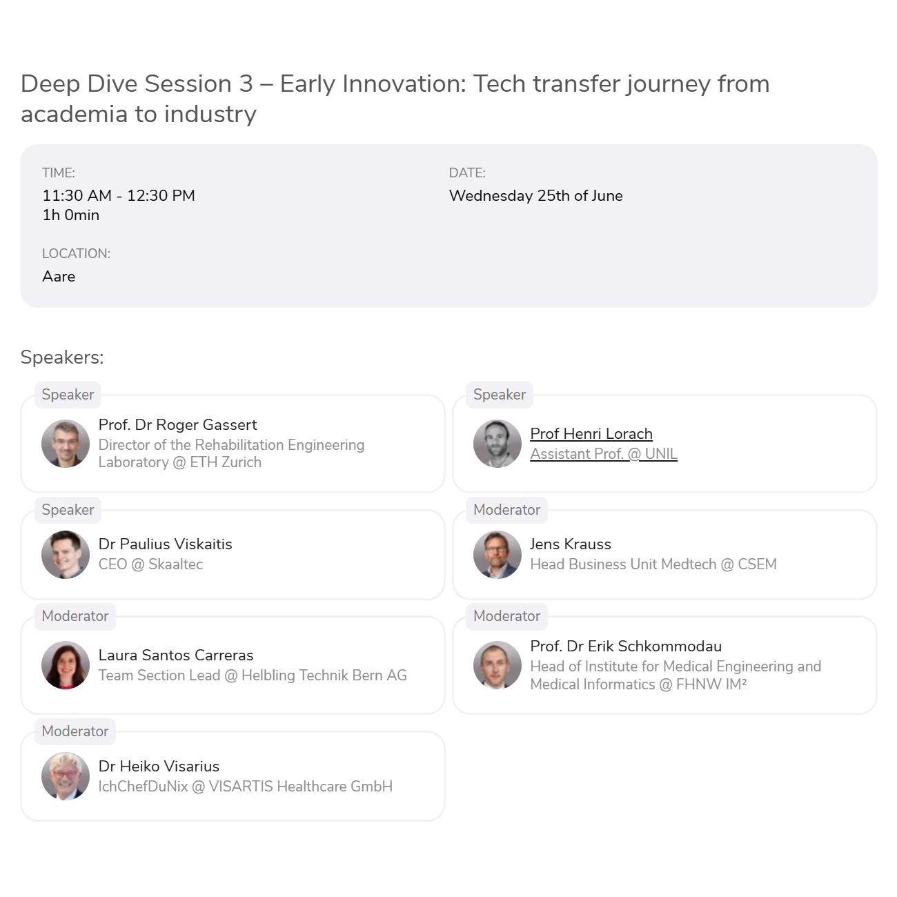 Swiss Medtech Day 2025 1